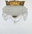 Offered for your consideration is an original an Antique 6 Light Twinkling Beaded Flush Mounted Crystal Chandelier. The...