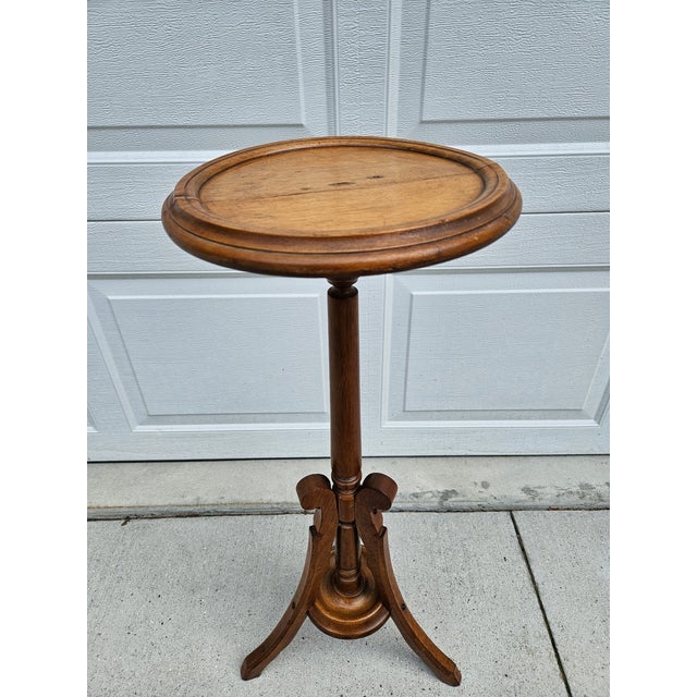 Victorian Antique Victorian Tripod Base Plant or Candle Stand For Sale - Image 3 of 12