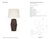 Kelly Wearstler by Visual Comfort Signature Phoebe Extra Large Stacked Table Lamp in Crystal Bronze with Linen Shade...