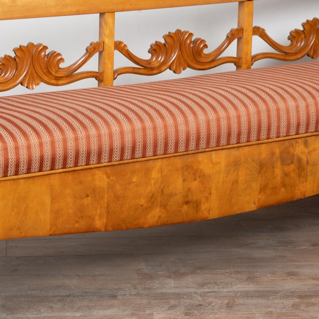 19th Century Swedish Karl Johan Birch Bench For Sale - Image 12 of 18