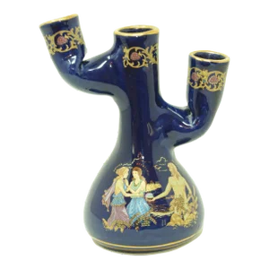Hand-Made Collector Candle Holder 24k Gold Greece