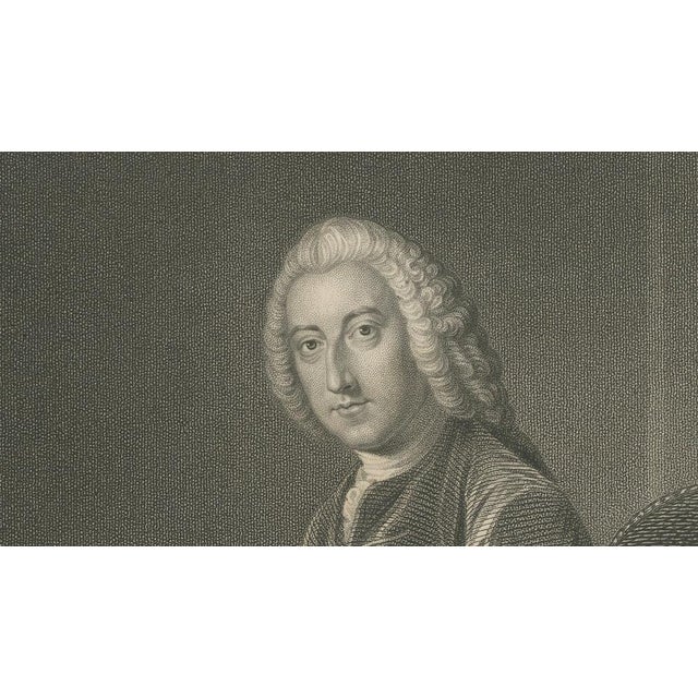 Paper Antique Portrait of William Pitt Earl of Chatham, 1850 For Sale - Image 7 of 9