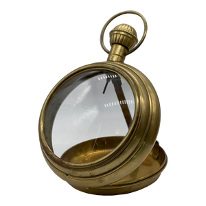 Mid 20th Century Vintage Heavy Brass Table Top Pocket Watch Frame