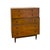 Mid-Century Modern Vintage Mid Century Modern American Walnut Tallboy 5 Drawer Dresser For Sale - Image 3 of 10