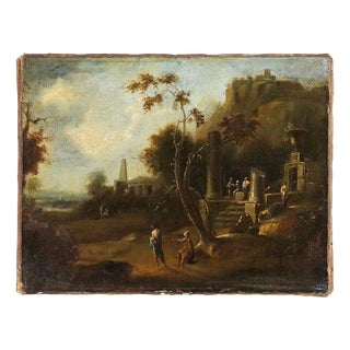 Pierre Antoine Patel, 1648 Paris, 1800s, Oil Painting on Canvas For Sale