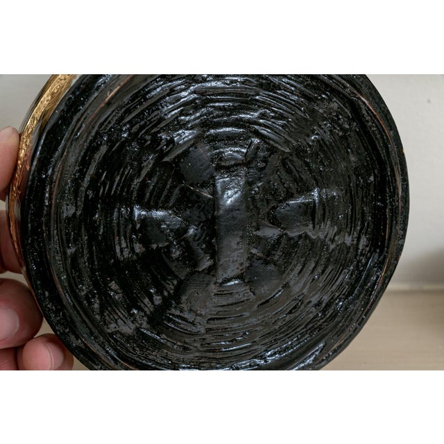Antique Chinese Black Lacquered Three-Tiered Wedding Basket For Sale - Image 9 of 11