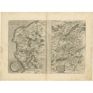 Antique Map of Calais and Vermandois by Ortelius For Sale