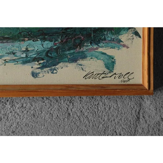 Kurt Losell, Landscape, 1967 Oil on canvas The work is dated and signed by the artist Work dimensions 27/48 Framed work...