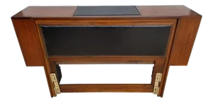 Vintage Jack Cartwright for Founders Mid-Century Modern Danish Modern Solid Walnut Double/Full Headboard
