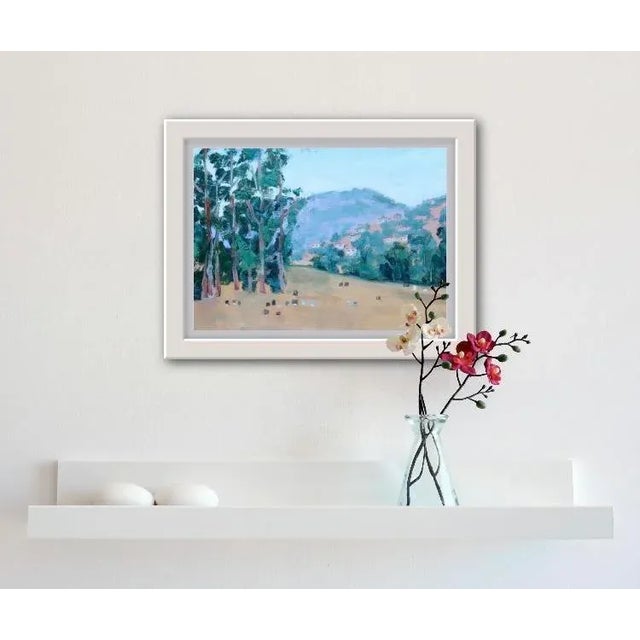 Quiet Places& Journeys — Mountain View Cemetery Original oil painting by L. Haas, 14 x 11 in unframed primed masonite...