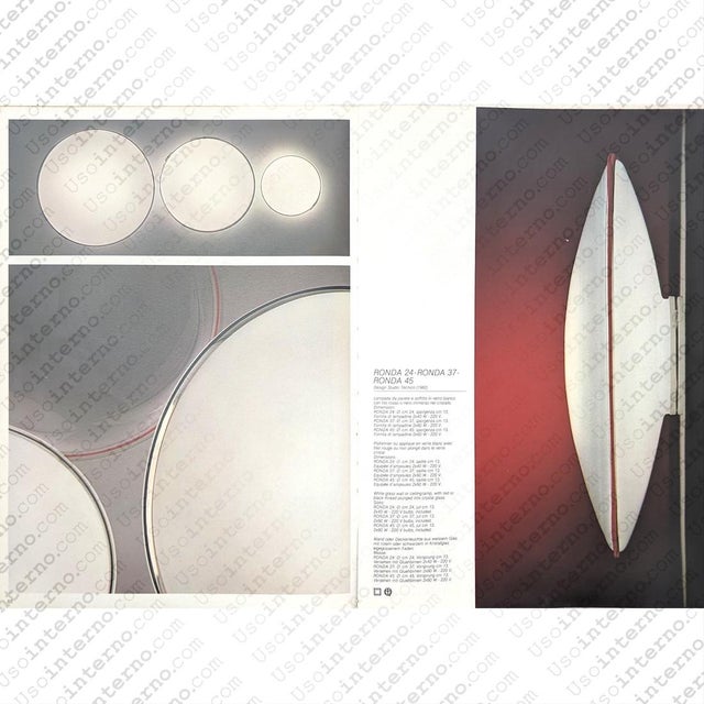 Round Ronda 37 Ceiling Light by Studio Tecnico Leucos for Leucos, 1970s For Sale - Image 14 of 15