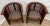 Modern Rare Set of Stickley Lounge Chairs Spindle Barrel Back Solid Cherry, Leather 1a For Sale - Image 3 of 12