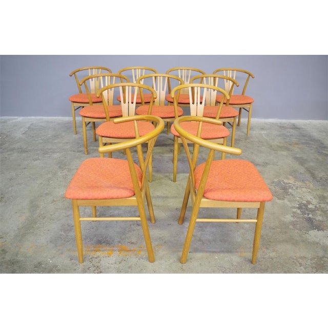 Modern Oak & Bentwood Dining Chairs, 1990s, Set of 11 For Sale - Image 15 of 18