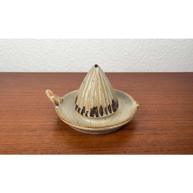 Mid-Century Modern German Studio Pottery Lemon Squeezer For Sale - Image 9 of 13