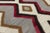 Gray Contemporary Navajo Style Wool Area Rug With Geometric Diamond & Border Motif For Sale - Image 8 of 11