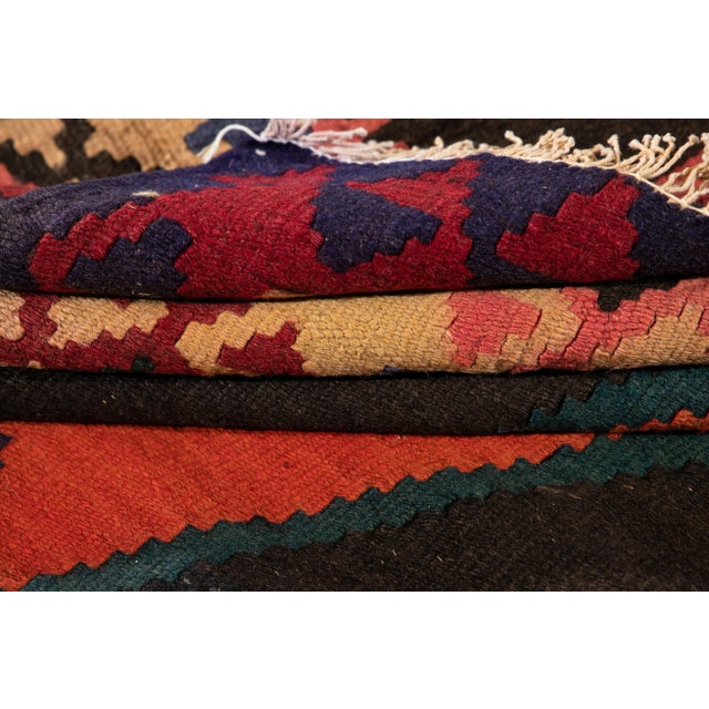 Mid 20th Century Mid-20th Century Vintage Kilim Runner Rug 4 '4'' X 9' 2''. For Sale - Image 5 of 13
