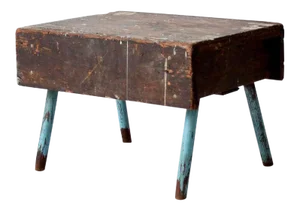 Vintage Rustic Low Stool