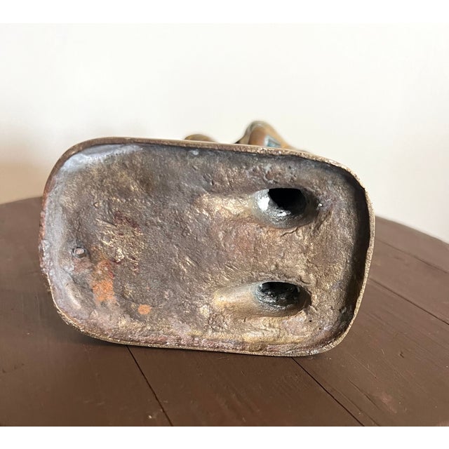 Vintage Brass Golfer Sculpture For Sale - Image 10 of 10