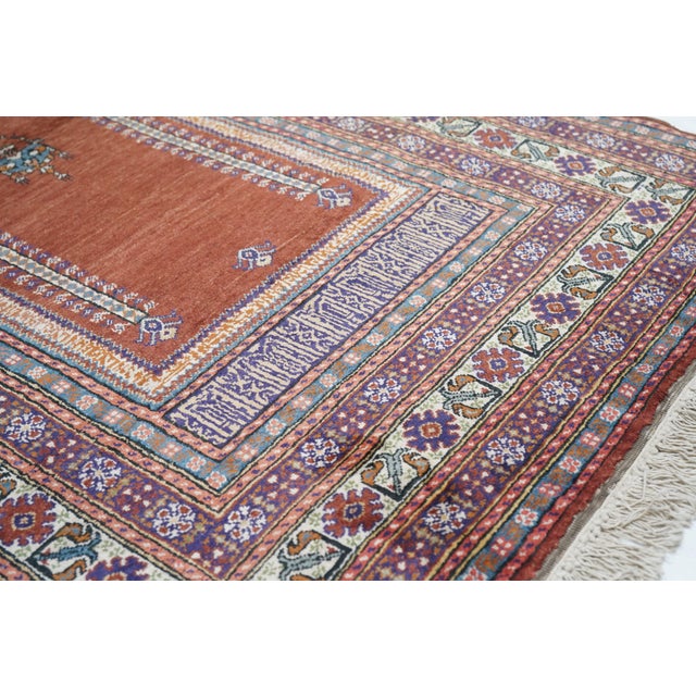 1930s Antique Turkish Rug-3'10" X 5'9" For Sale In Washington DC - Image 6 of 12