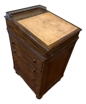 19th Century Victorian Davenport Secretary