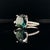 Sapphire Diamond Ring 14k White Gold 2.8 TCW Certified, Size 5 For Sale - Image 4 of 11