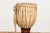Tribal 19th Century Burmese Late Teak Ozi Goblet Shaped Drum with Black & Red Lacquer For Sale - Image 3 of 12