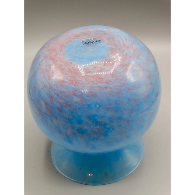 1980s Italian Hand Blown Murano Vetro Eseguito Vase / Italian Modern / Hollywood Regency For Sale - Image 5 of 5