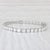 Modern 10ctw Vs2 Square Diamond Tennis Bracelet 14k White Gold 7.5" 3.9mm For Sale - Image 3 of 8