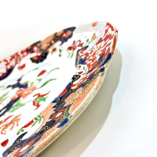 Antique Mason's Patent Ironstone "Tree Peony" Serving Platter, Circa 1820s For Sale - Image 11 of 15