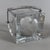 French Crystal Ice Bucket with Tongs For Sale - Image 5 of 11