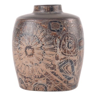 Modern Danish Brown Baca Budded Vase by Nils Thorsson for Royal Copenhagen, 1970s For Sale