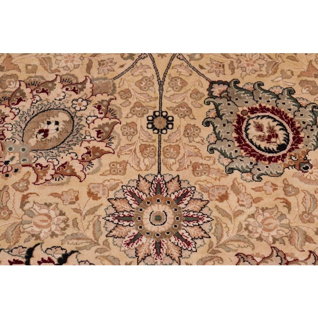Elegant Pak-Persian Beige/Red Wool Rug - 8'0'' X 10'2'' For Sale In New York - Image 6 of 9
