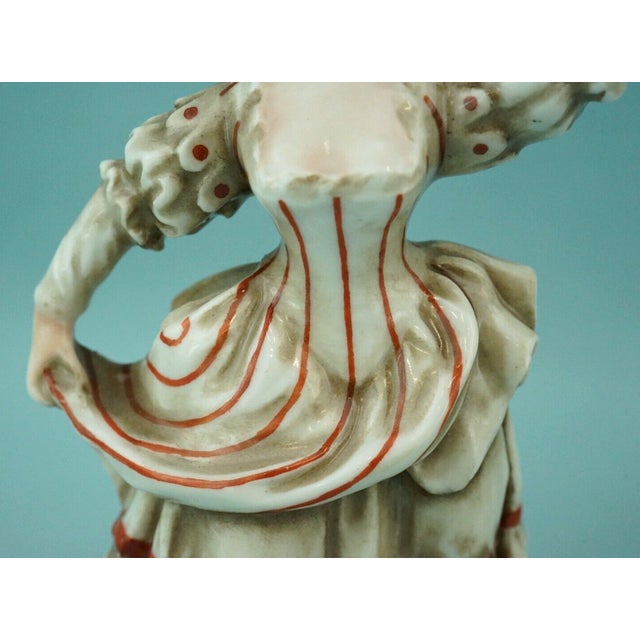 19th Century Rococo Porcelain Masks of Comedy Puppets by Ginori Doccia, Italy, Set of 2 For Sale - Image 12 of 18