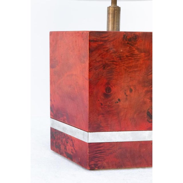 Hexagonal Table Lamp by Tommaso Barbi, 1970s For Sale - Image 3 of 9