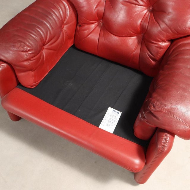 Animal Skin Coronado Armchair attributed to Tobia Scarpa for B&B Italia / C&B Italia, 1970s-1980s For Sale - Image 7 of 11