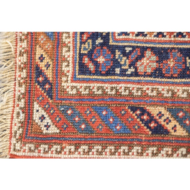 Late 18th Century Antique Persian Afshar Rug 4'2'' x 5'1'' For Sale - Image 10 of 12