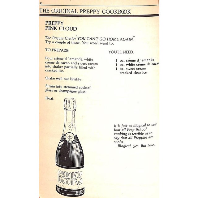 White "The Original Preppy Cookbook" 1981 Arneson, d.j. For Sale - Image 8 of 12