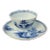 Antique Blue and White Chinese Nanking Porcelain Tea Bowl & Saucer For Sale