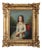 Portrait of a Young Woman with a Book, Oil Painting on Canvas, 19th Century, Framed For Sale