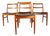 Danish Teak and Leather Model 430 Chairs by Arne Vodder for Sibast, 1960s, Set of 4 For Sale