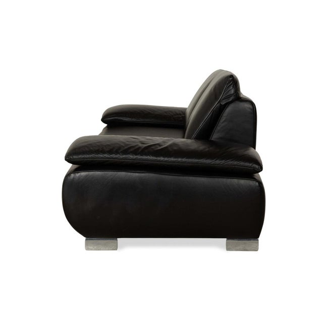 Volare Two-Seater Sofa in Black Leather from Koinor For Sale - Image 14 of 15