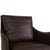 Flexform Boss Leather Armchair Brown Swivel Chair Manual Function For Sale - Image 4 of 13