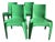 Vintage BA1171 Chairs in Green by Helmut Bätzner for Bofinger, 1970s, Set of 4 For Sale