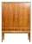 O. Bank Larsens Møbelfabrik Cutlery Cabinet / Highboard / Tall Sideboard / Liquor Cabinet For Sale