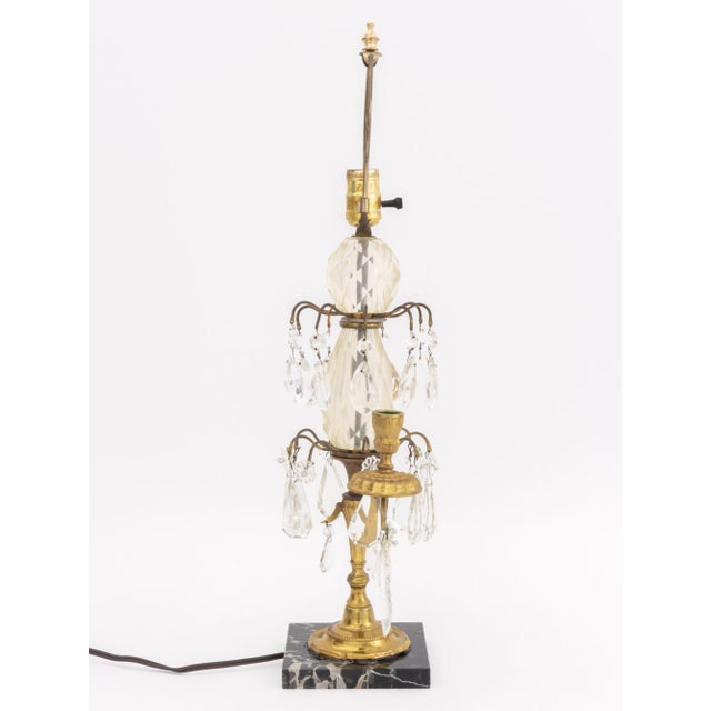 Bronze Louis XVI Style Gilt Bronze Girandole Mounted Lamp For Sale - Image 8 of 8