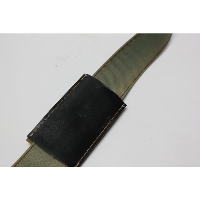 Animal Skin Vintage European Leather 'Belt Strap" Calendar and Thermometer For Sale - Image 7 of 9