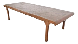 Drexel Heritage Hollywood Regency Chinoiserie Extension Dining Table, Circa 1970