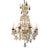 19th C. French Baccarat Manner Bronze and Crystal Chandelier For Sale