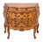 Italian Three Drawer Carved Bombe Commode or End Table For Sale - Image 11 of 11