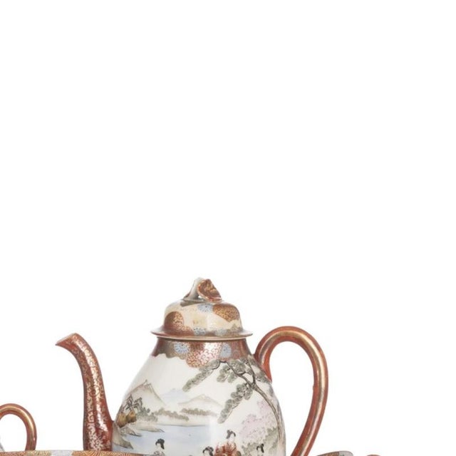 Japanese Porcelain Satsuma Tea Service, Set of 21 For Sale - Image 4 of 6